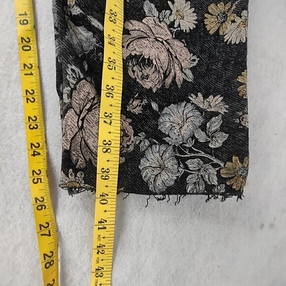 Celebrity Pink, Black, Pink, Floral High-Rise Mom Raw Hem Jean. Size 15X32 (NWT) - Picture 8 of 12